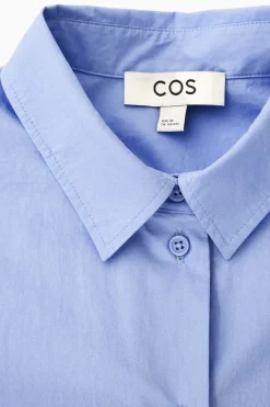 COS BOXY SHORT-SLEEVED POPLIN SHIRT-Women Shirts & Blouses | Tops