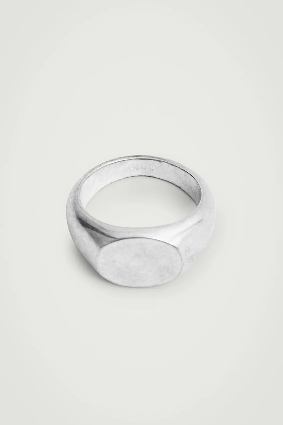 COS BRUSHED SIGNET RING- Jewelry