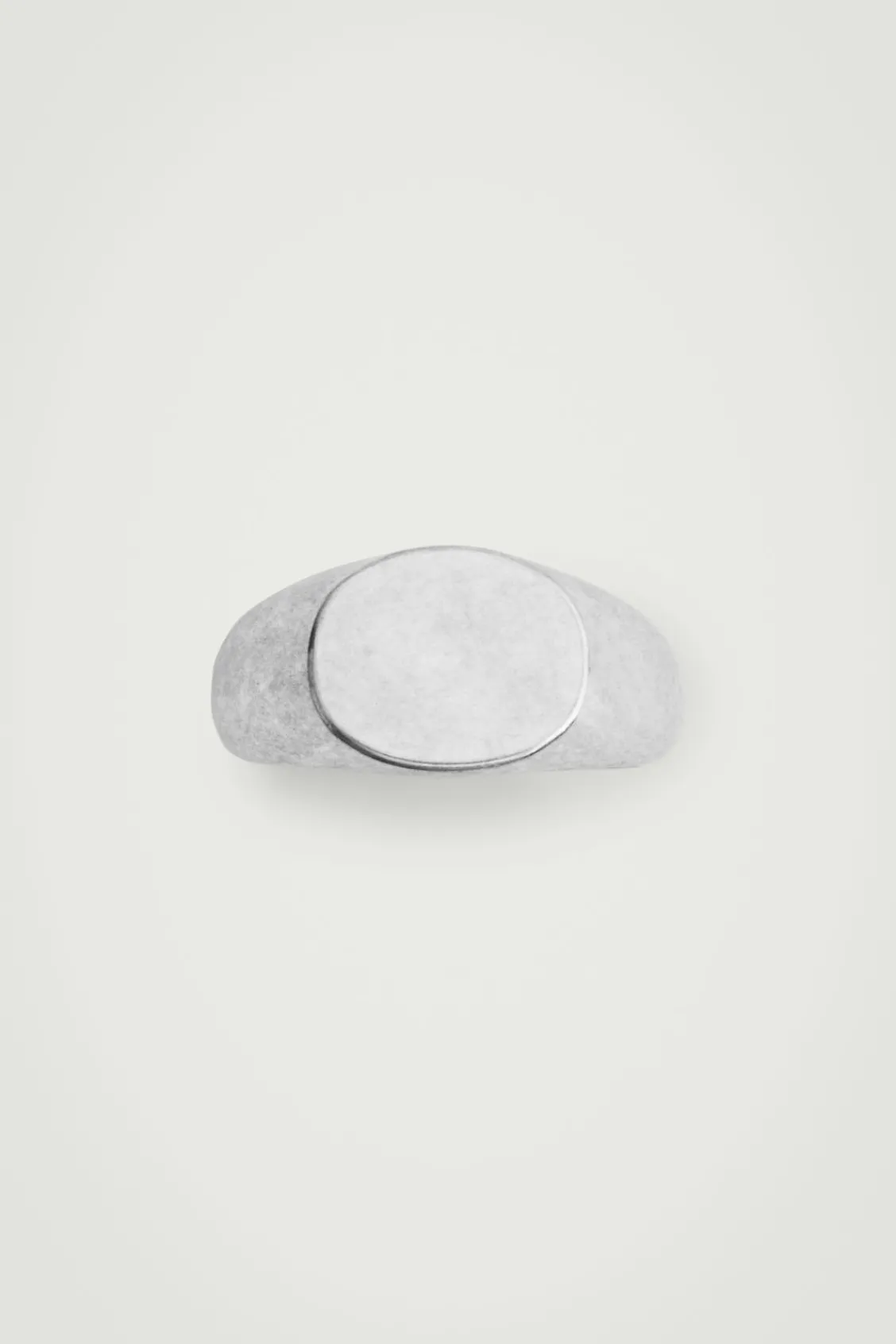 COS BRUSHED SIGNET RING- Jewelry