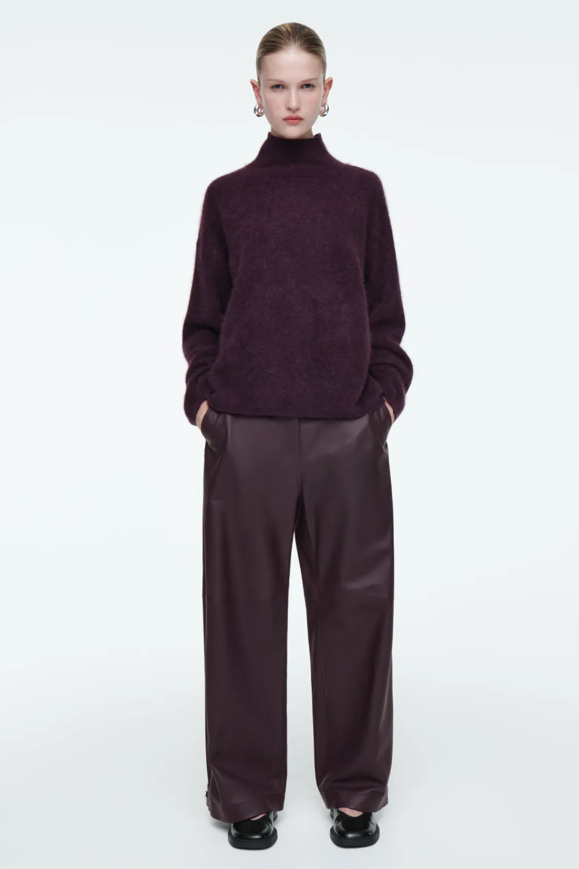 COS BRUSHED-CASHMERE TURTLENECK SWEATER-Women Cashmere | Sweaters & Cardigans