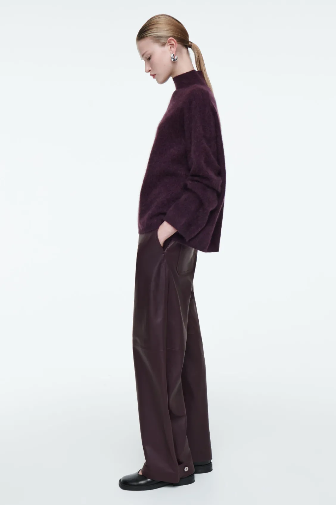 COS BRUSHED-CASHMERE TURTLENECK SWEATER-Women Cashmere | Sweaters & Cardigans