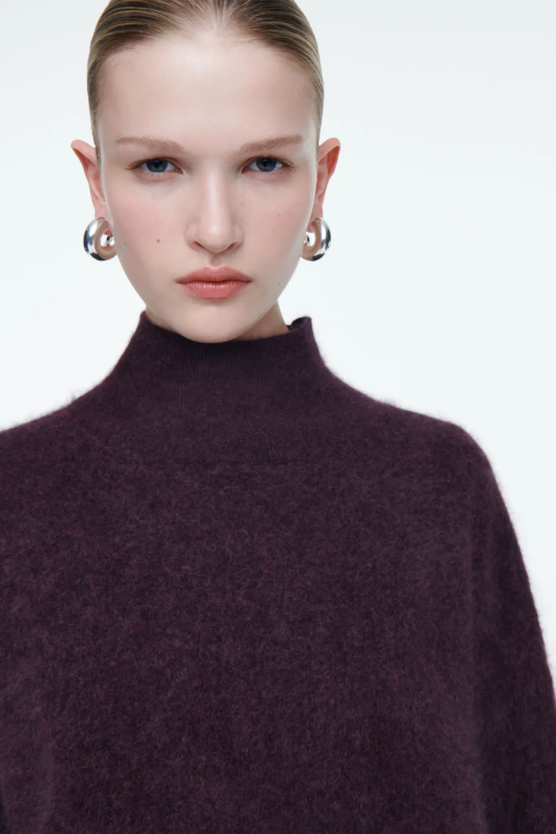 COS BRUSHED-CASHMERE TURTLENECK SWEATER-Women Cashmere | Sweaters & Cardigans