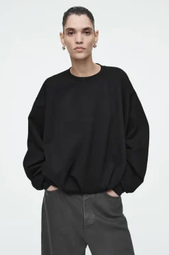 COS BUBBLE-HEM SWEATSHIRT-Women Tops