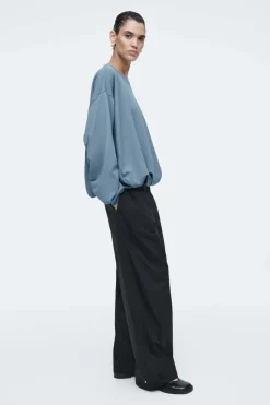 COS BUBBLE-HEM SWEATSHIRT-Women Tops