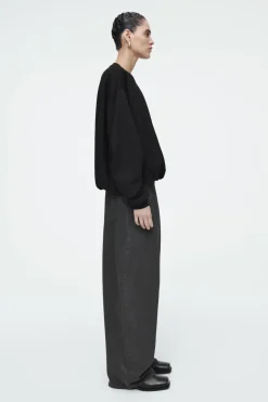 COS BUBBLE-HEM SWEATSHIRT-Women Tops