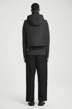 COS BUCKLED-SIDE PADDED HOODED VEST- Hats & Scarves | Coats & Jackets