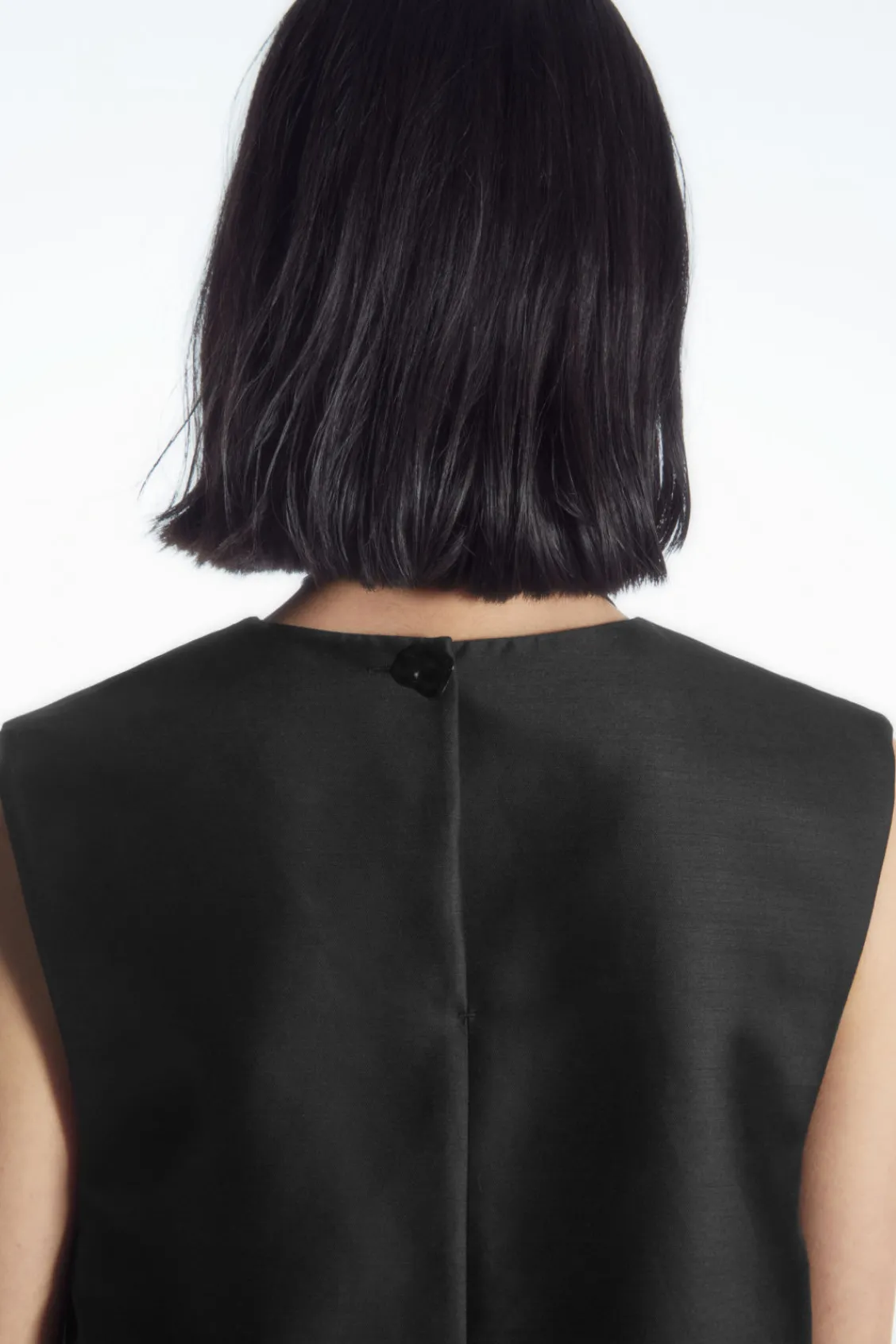 COS BUTTON-DETAIL WOOL-BLEND DRESS-Women Dresses & Jumpsuits