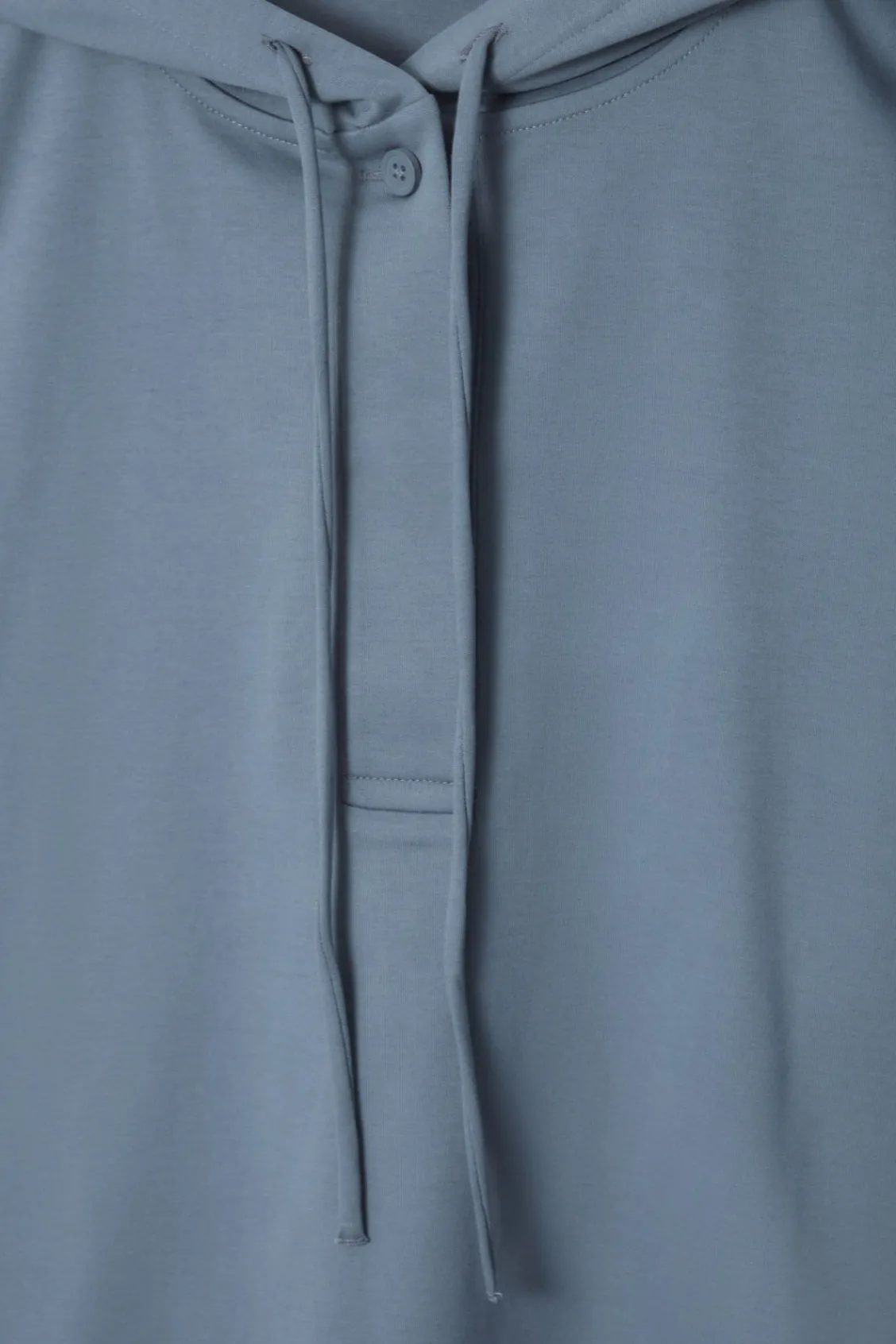 COS BUTTONED LIGHTWEIGHT JERSEY HOODIE-Women Tops