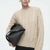 COS CABLE-KNIT MOHAIR SWEATER-Women Sweaters & Cardigans
