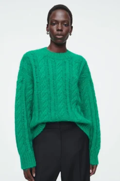 COS CABLE-KNIT MOHAIR SWEATER-Women Sweaters & Cardigans