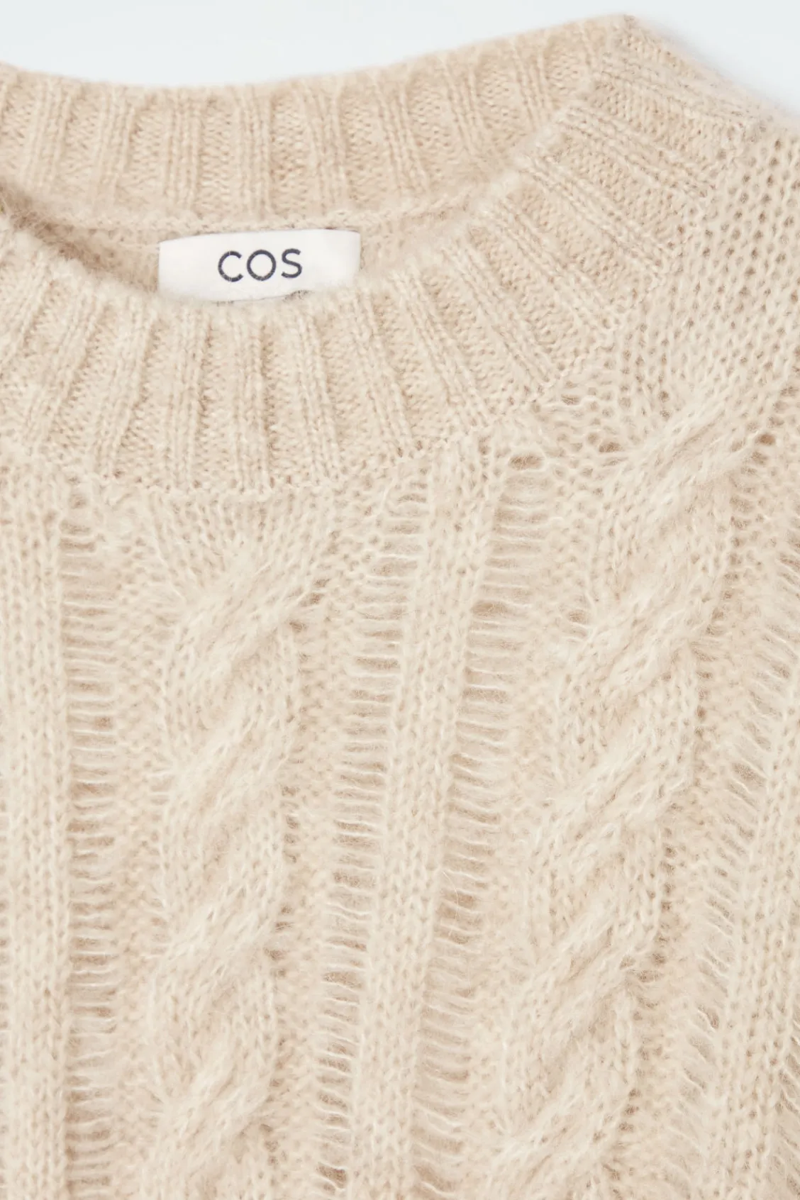 COS CABLE-KNIT MOHAIR SWEATER-Women Sweaters & Cardigans