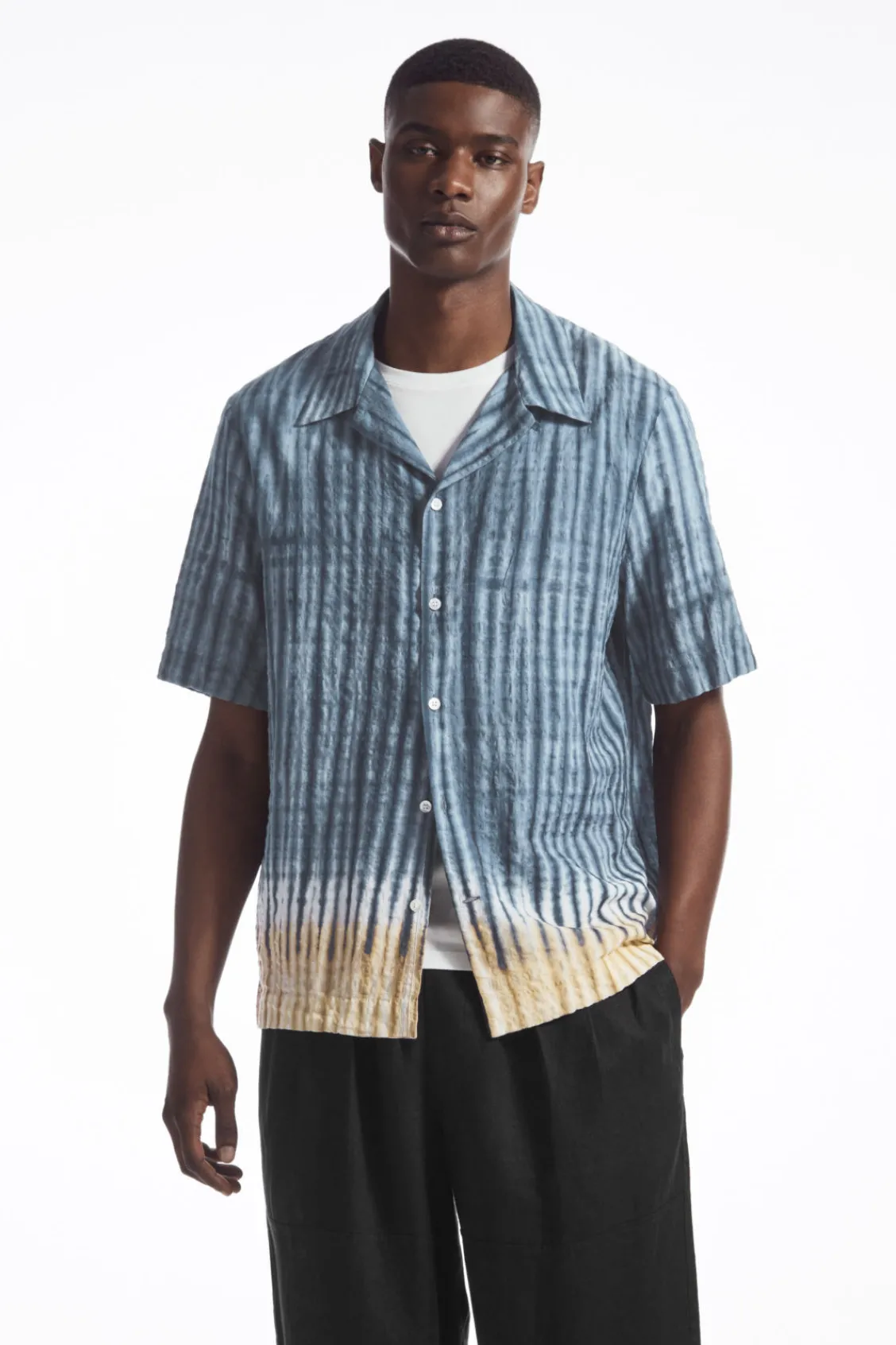 COS CAMP-COLLAR SHORT-SLEEVED SHIRT- Shirts