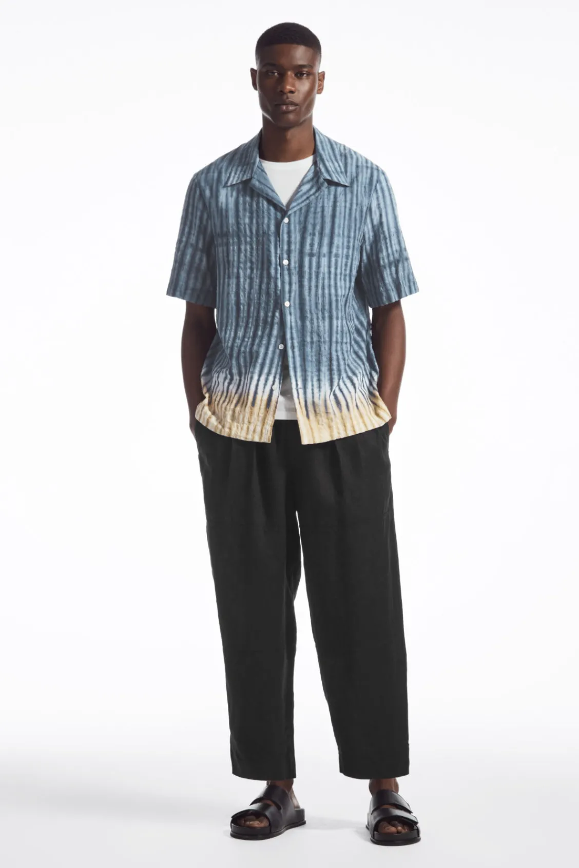 COS CAMP-COLLAR SHORT-SLEEVED SHIRT- Shirts