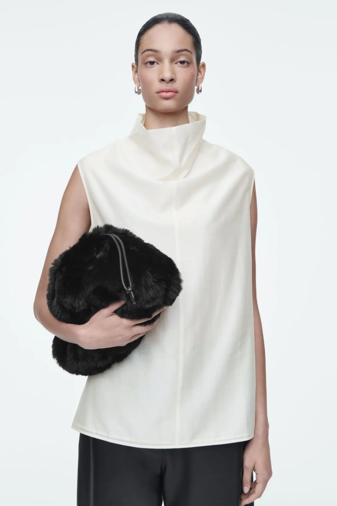 COS CAVATELLI CLUTCH - FAUX FUR-Women Bags