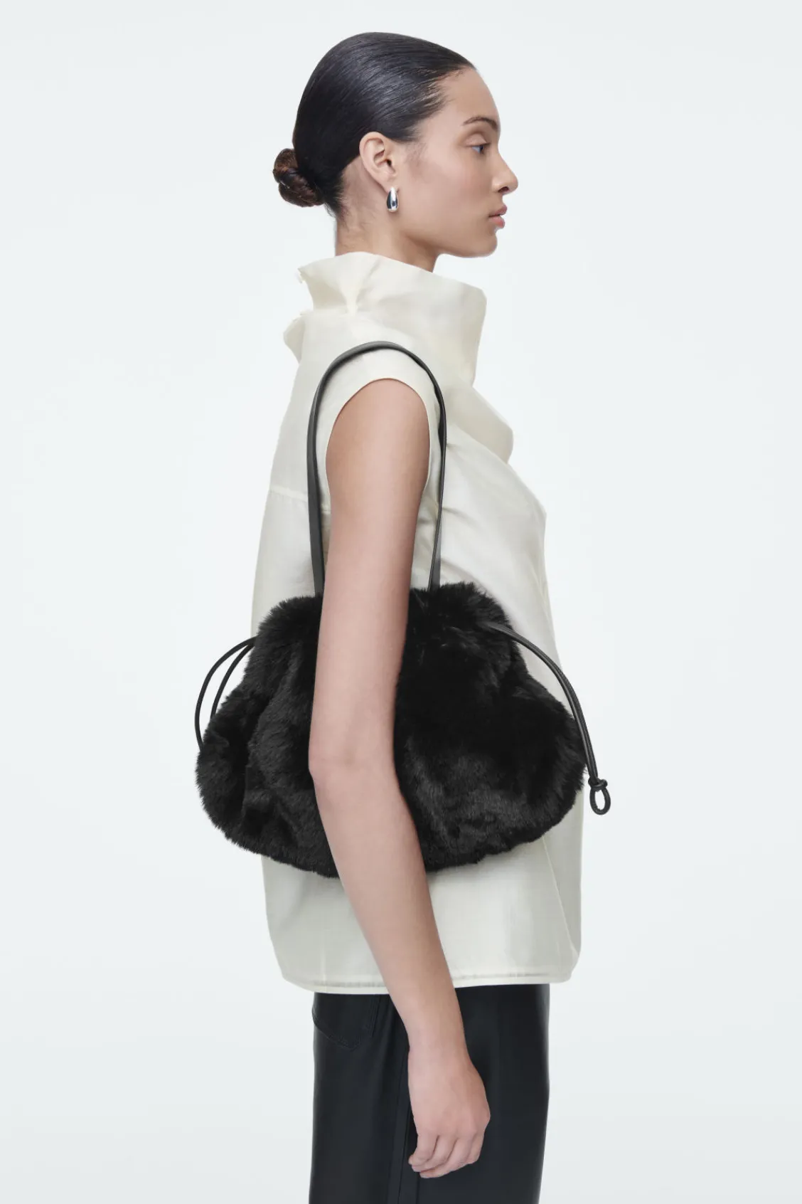 COS CAVATELLI CLUTCH - FAUX FUR-Women Bags