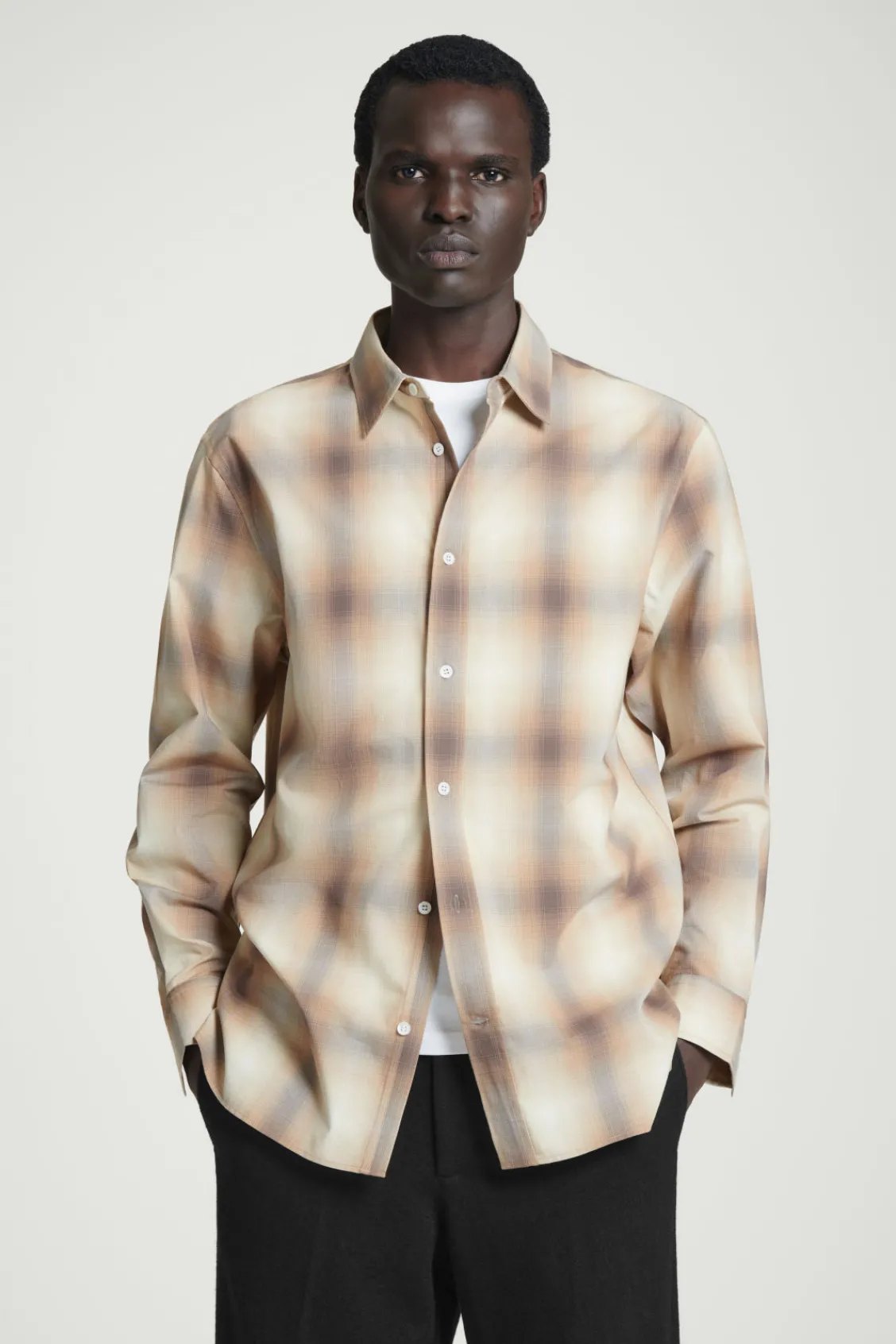 COS CHECKED COTTON SHIRT- Shirts