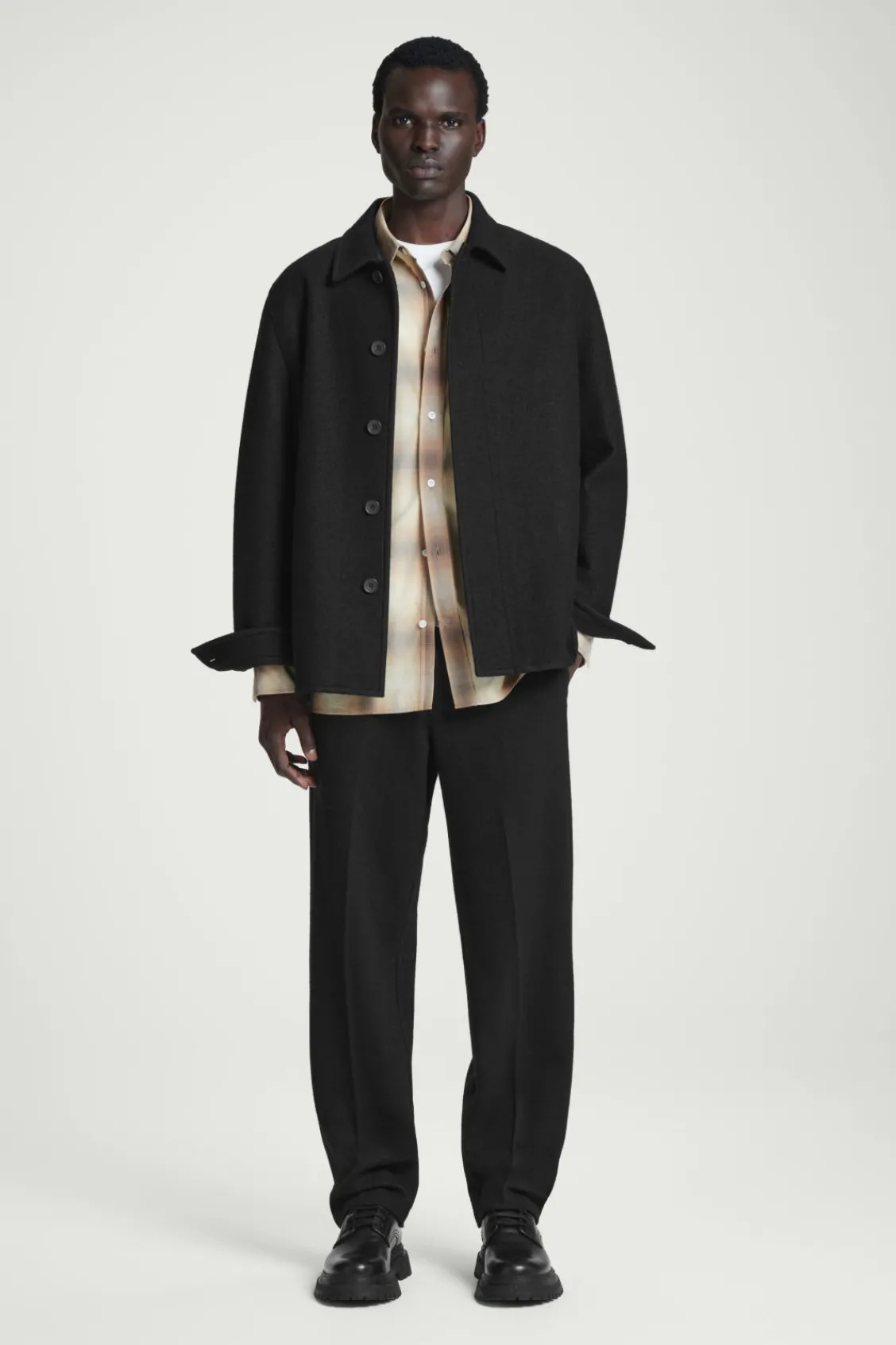 COS CHECKED COTTON SHIRT- Shirts