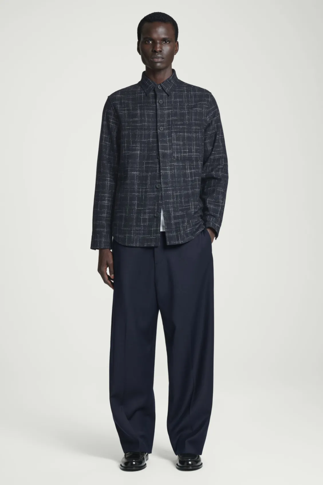 COS CHECKED WOOL OVERSHIRT- Shirts