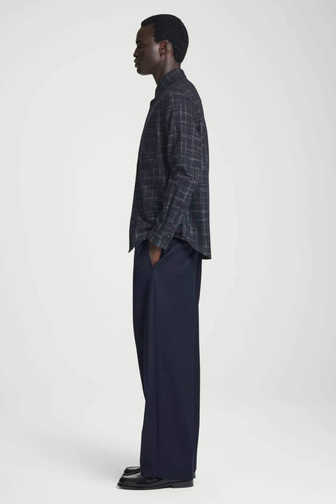 COS CHECKED WOOL OVERSHIRT- Shirts