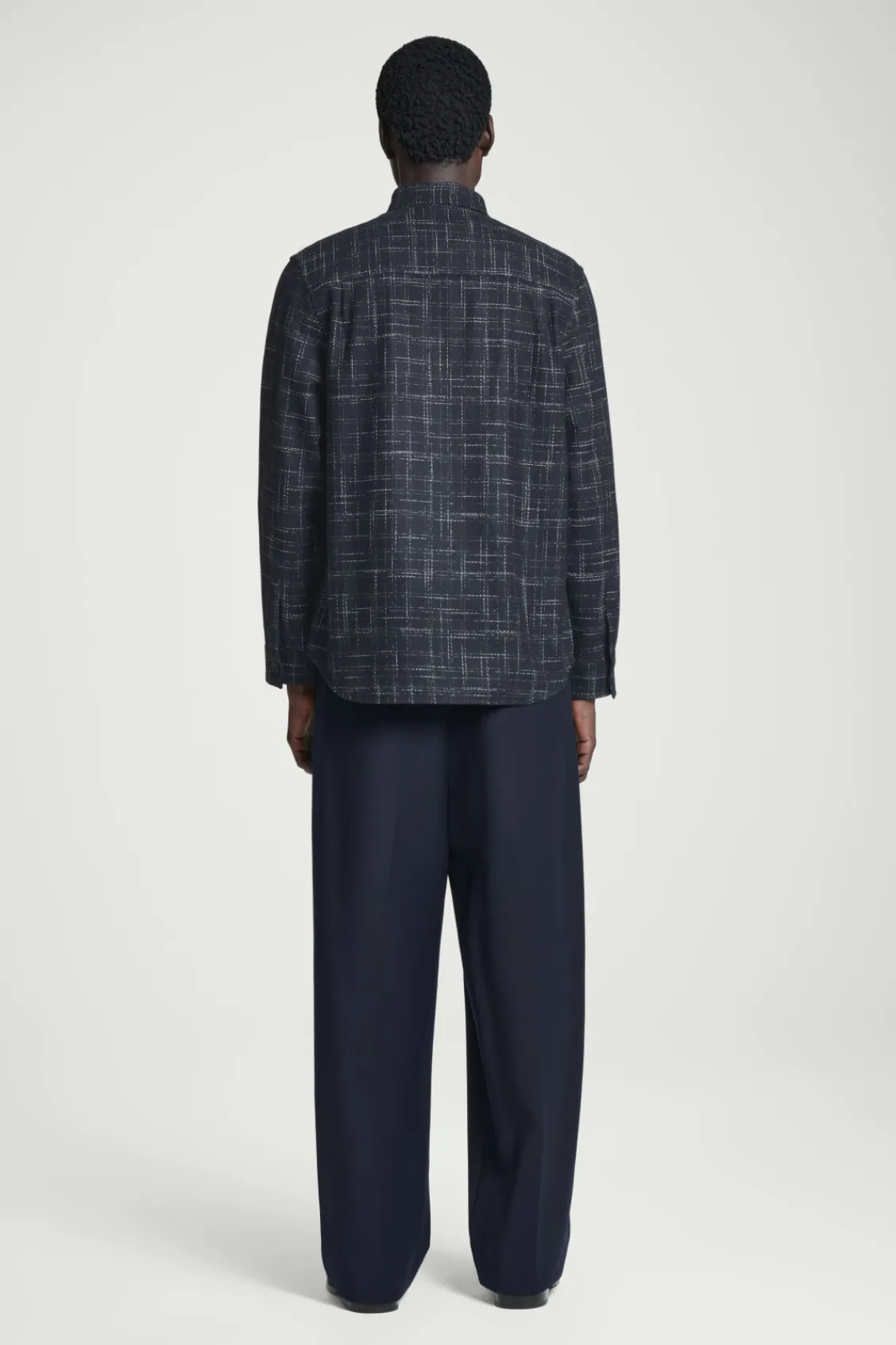COS CHECKED WOOL OVERSHIRT- Shirts