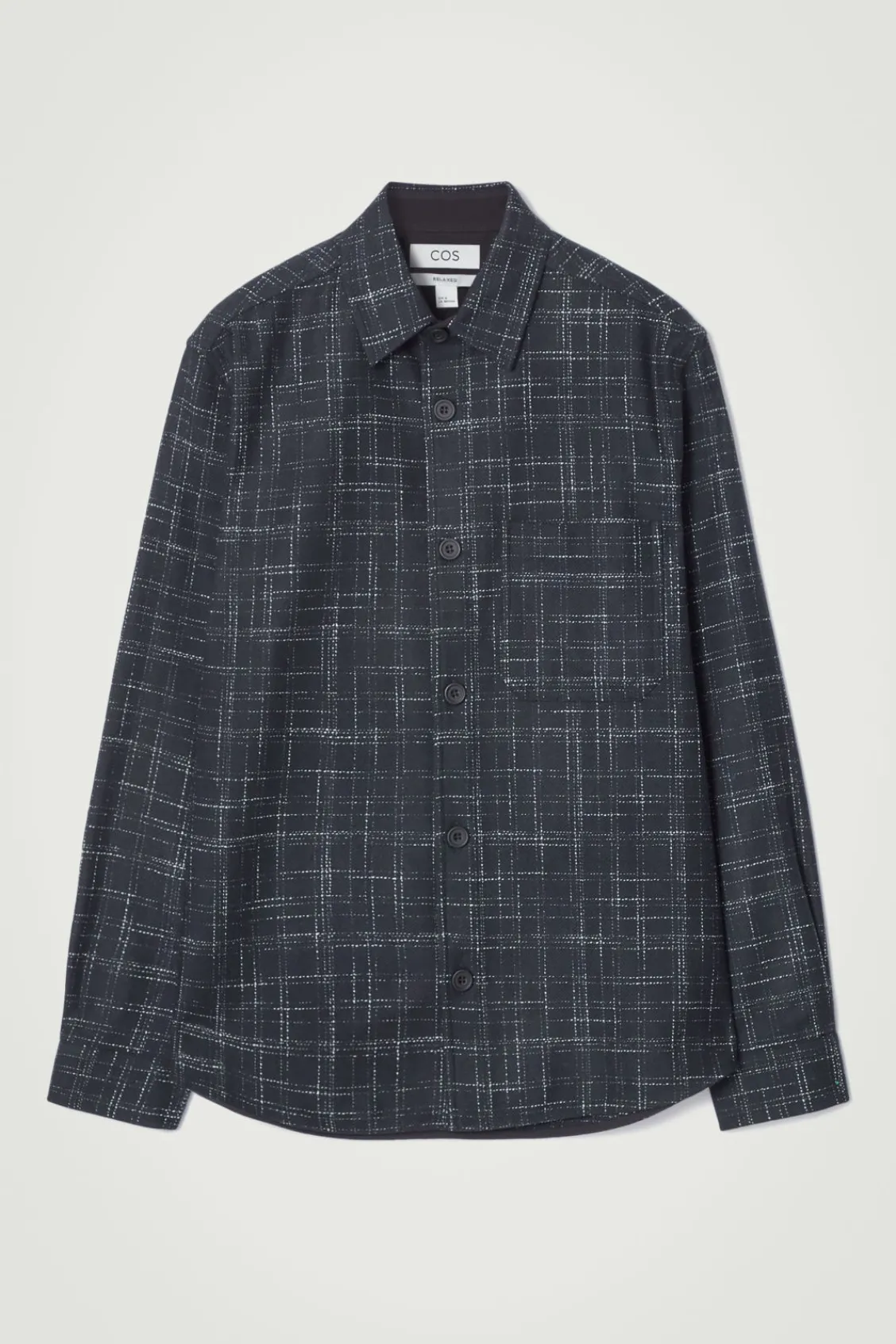 COS CHECKED WOOL OVERSHIRT- Shirts