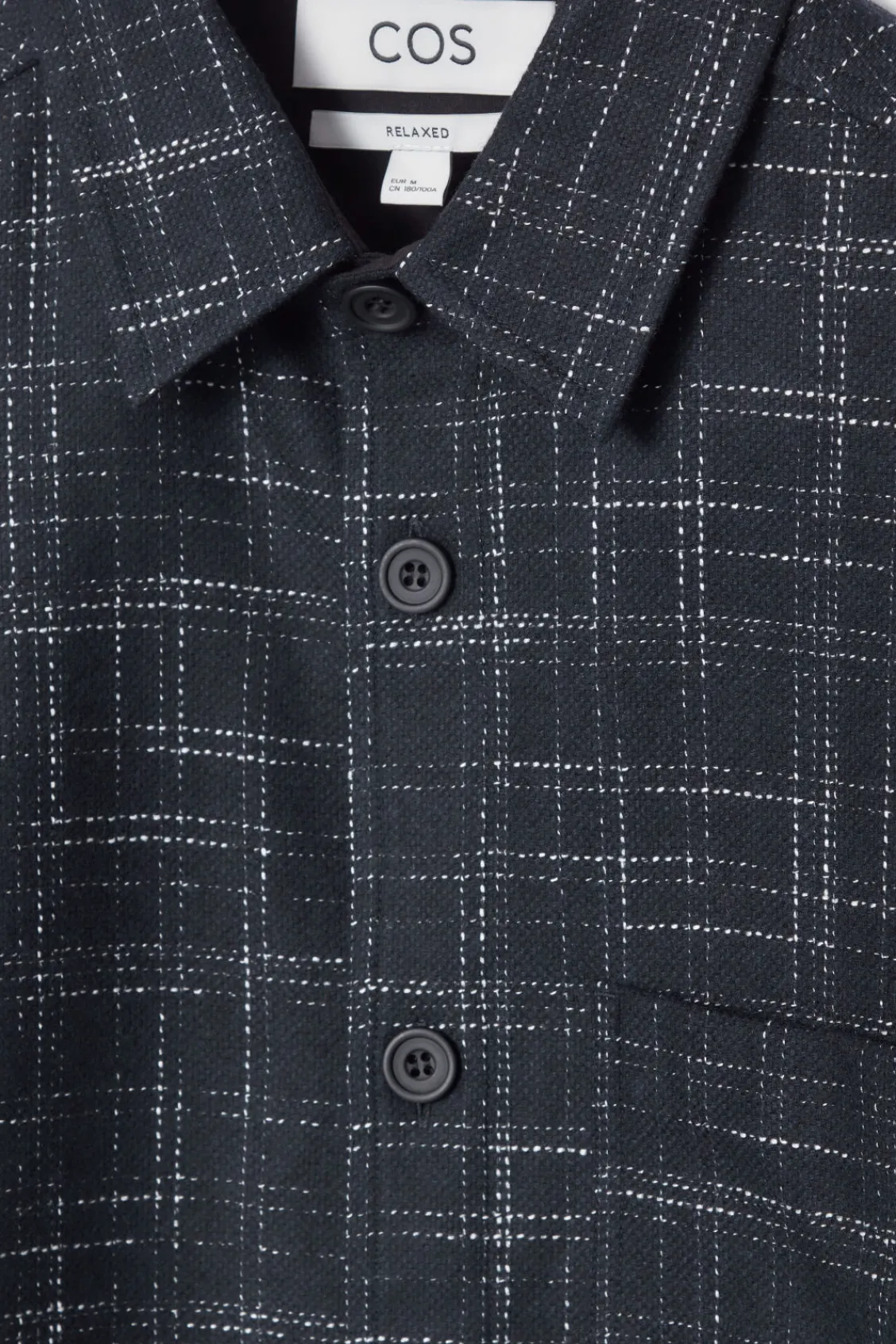 COS CHECKED WOOL OVERSHIRT- Shirts