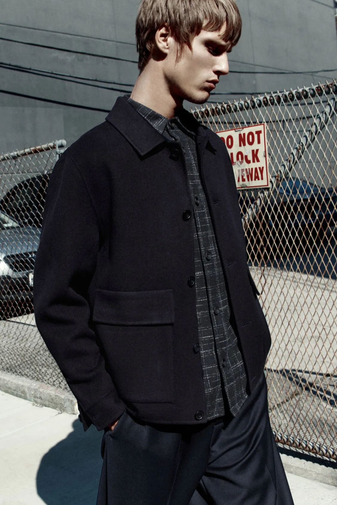 COS CHECKED WOOL OVERSHIRT- Shirts