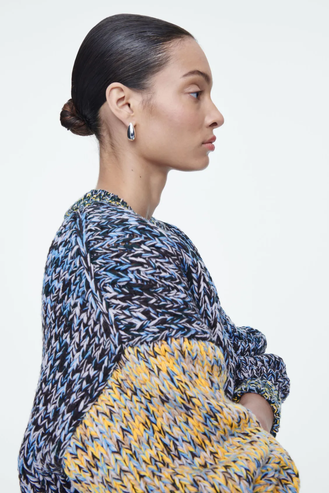 COS CHUNKY HAND-KNIT WOOL JUMPER-Women Sweaters & Cardigans