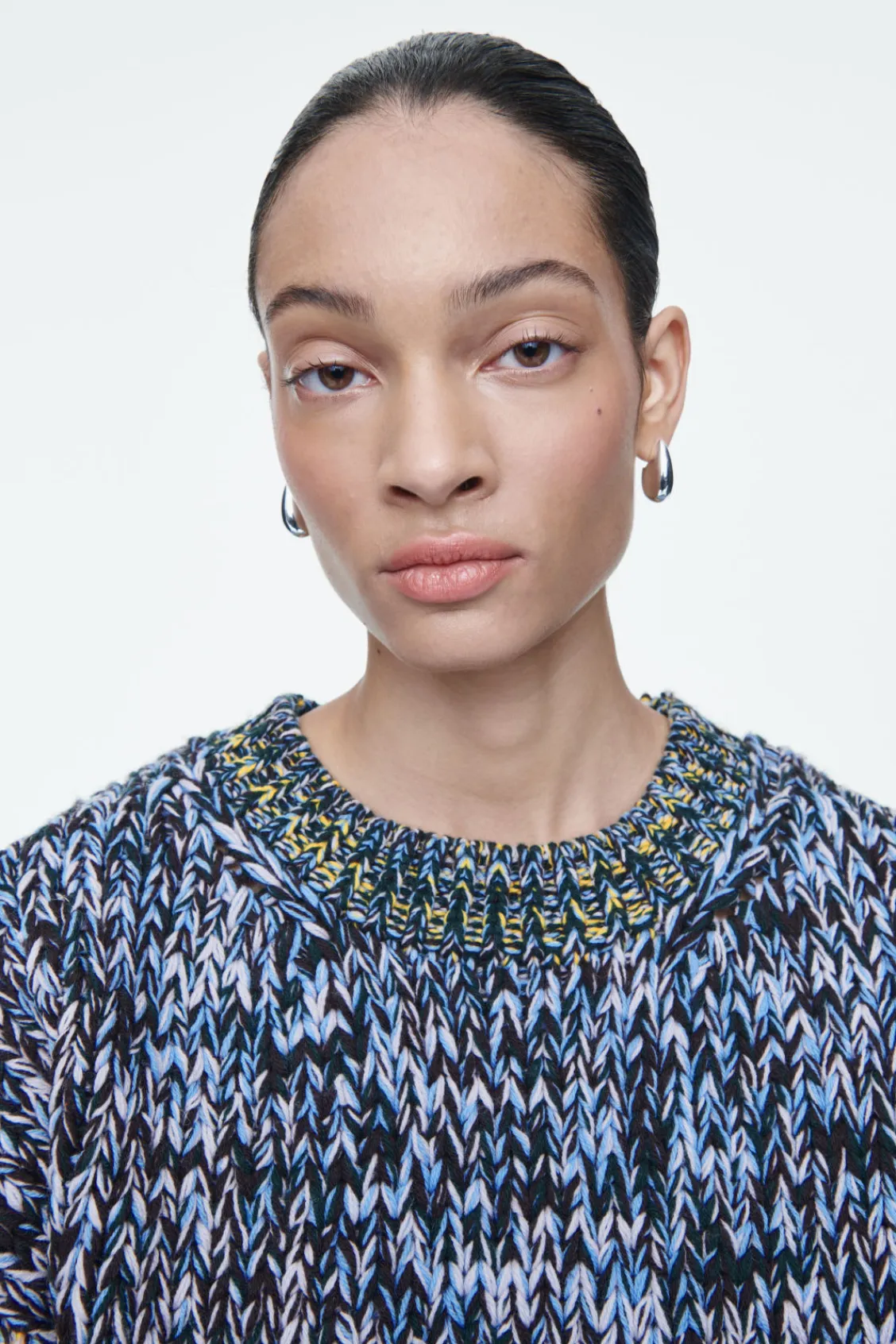 COS CHUNKY HAND-KNIT WOOL JUMPER-Women Sweaters & Cardigans