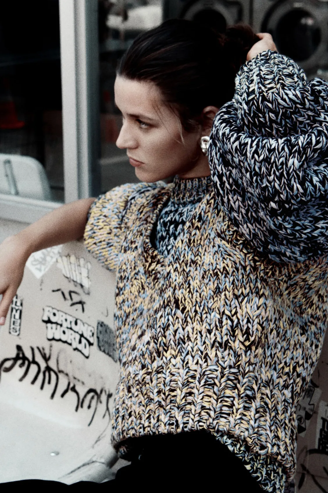 COS CHUNKY HAND-KNIT WOOL JUMPER-Women Sweaters & Cardigans