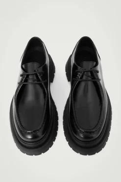 COS CHUNKY LEATHER DERBY SHOES- Shoes