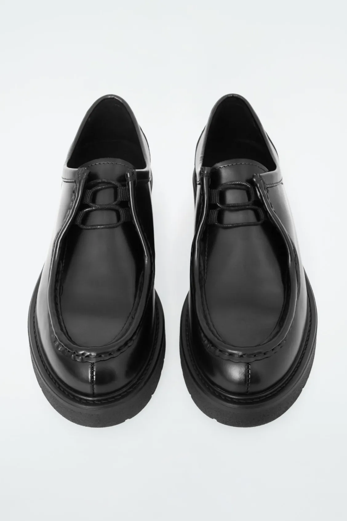 COS CHUNKY LEATHER LACE-UP SHOES-Women Shoes