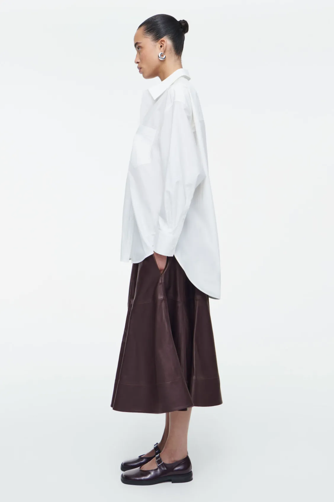 COS CHUNKY LEATHER MARY-JANE SHOES-Women Shoes