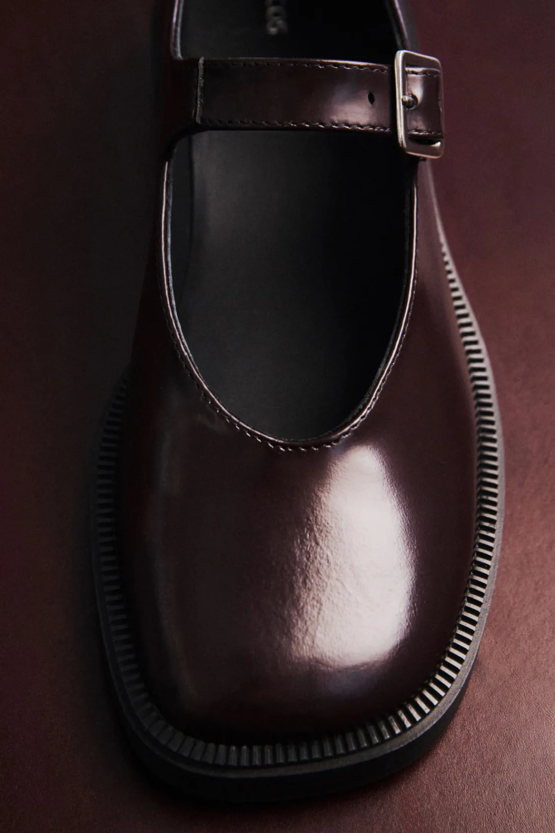 COS CHUNKY LEATHER MARY-JANE SHOES-Women Shoes