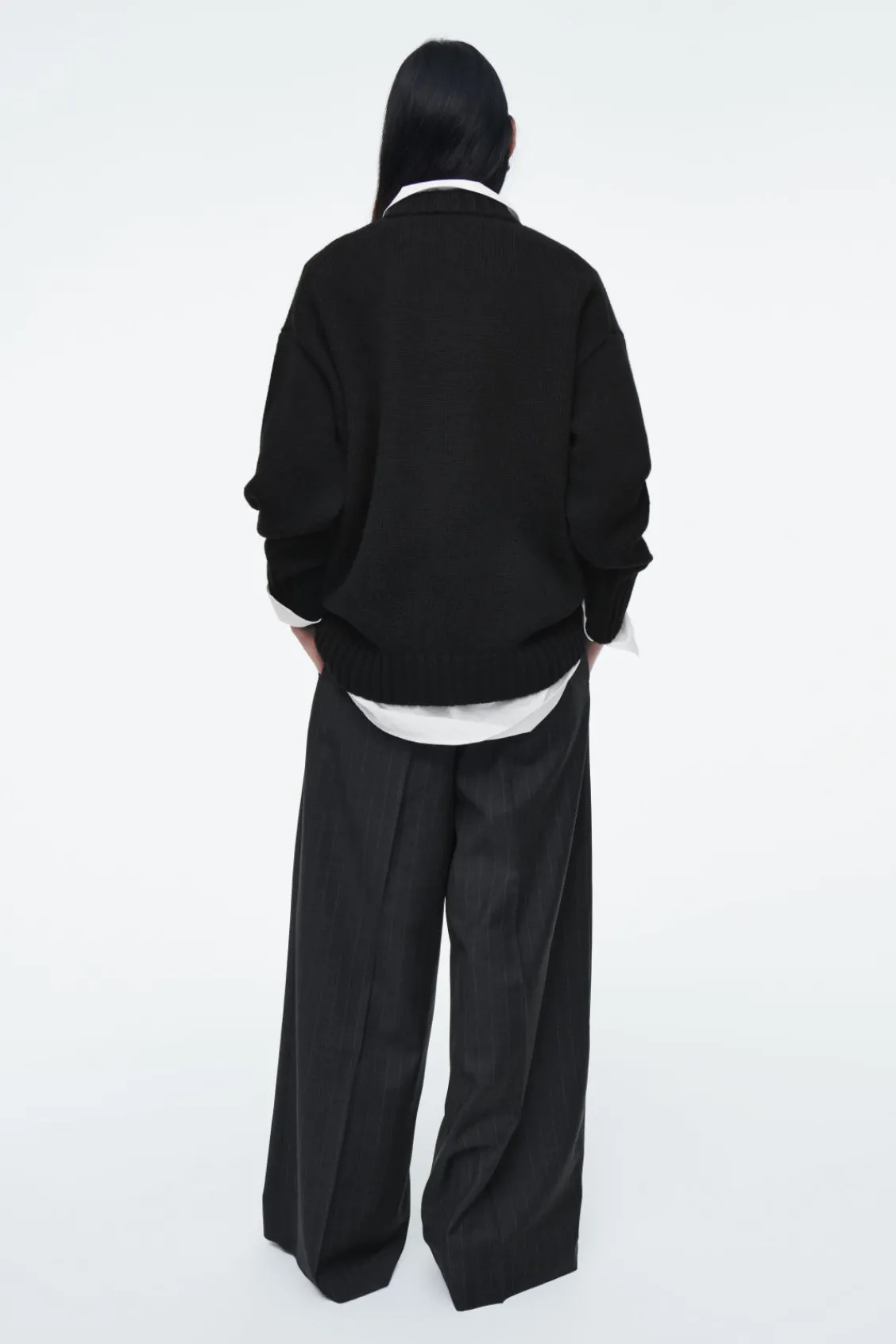 COS CHUNKY PURE CASHMERE CREW-NECK SWEATER-Women Cashmere | Sweaters & Cardigans