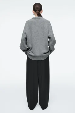 COS CHUNKY PURE CASHMERE CREW-NECK SWEATER-Women Cashmere | Sweaters & Cardigans