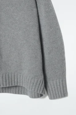 COS CHUNKY PURE CASHMERE CREW-NECK SWEATER-Women Cashmere | Sweaters & Cardigans