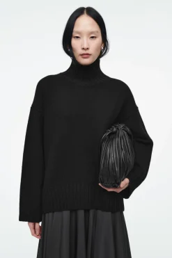 COS CHUNKY PURE CASHMERE TURTLENECK SWEATER-Women Cashmere | Sweaters & Cardigans