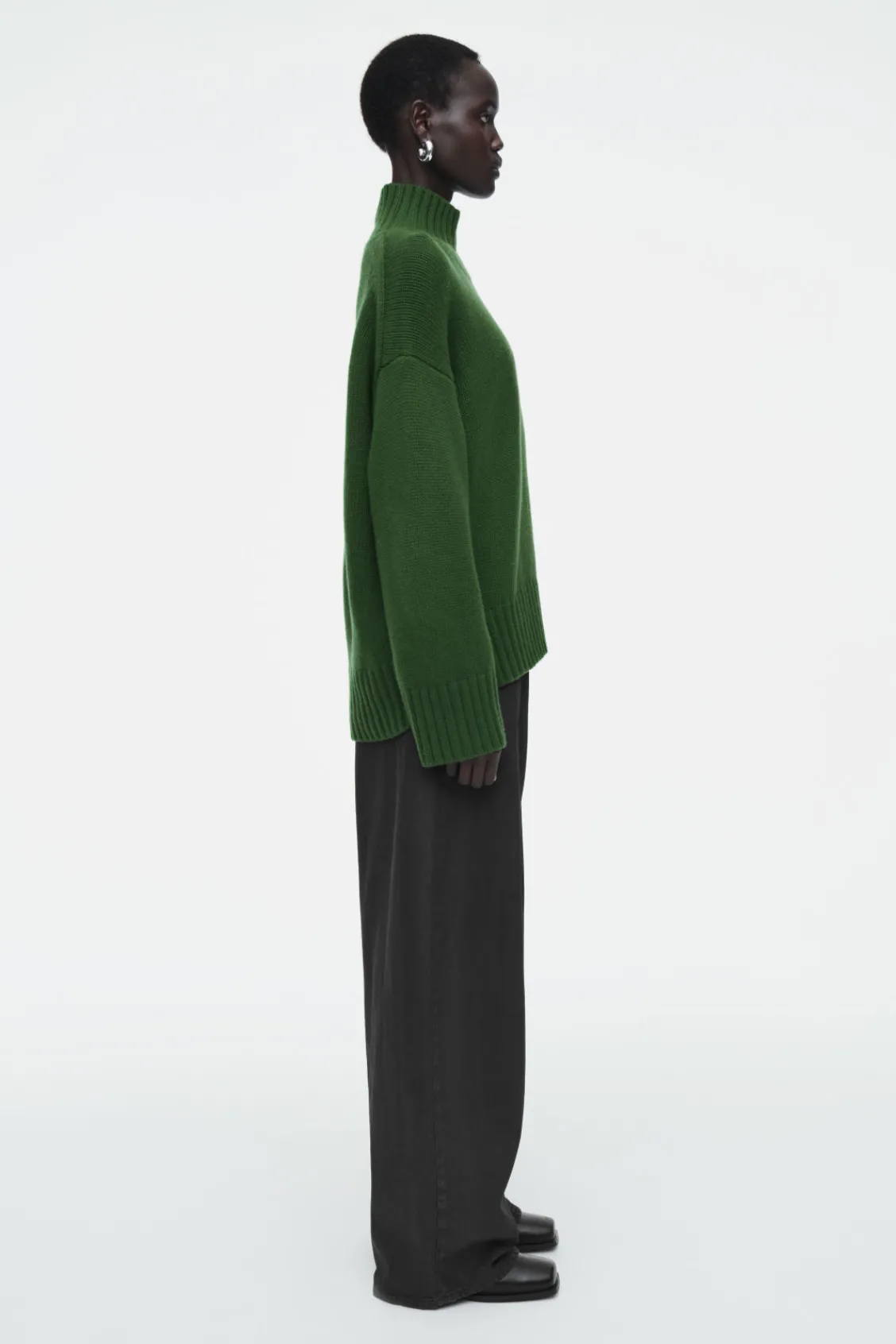 COS CHUNKY PURE CASHMERE TURTLENECK SWEATER-Women Cashmere | Sweaters & Cardigans