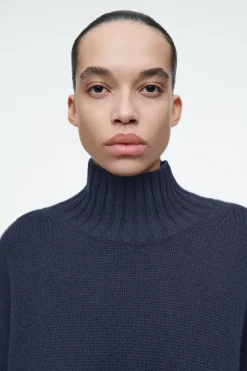 COS CHUNKY PURE CASHMERE TURTLENECK SWEATER-Women Cashmere | Sweaters & Cardigans