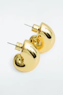 COS CHUNKY SEASHELL-SHAPED EARRINGS-Women Jewelry