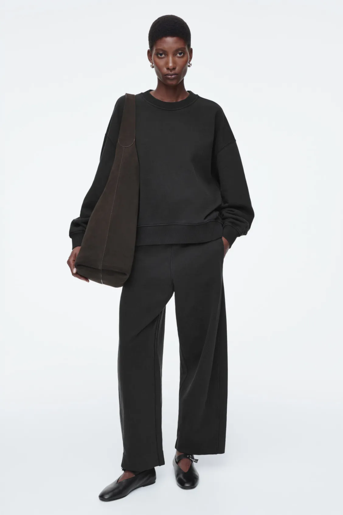 COS CLASSIC CREW-NECK SWEATSHIRT-Women Tops
