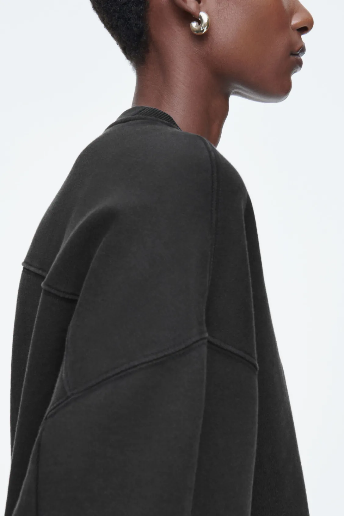 COS CLASSIC CREW-NECK SWEATSHIRT-Women Tops