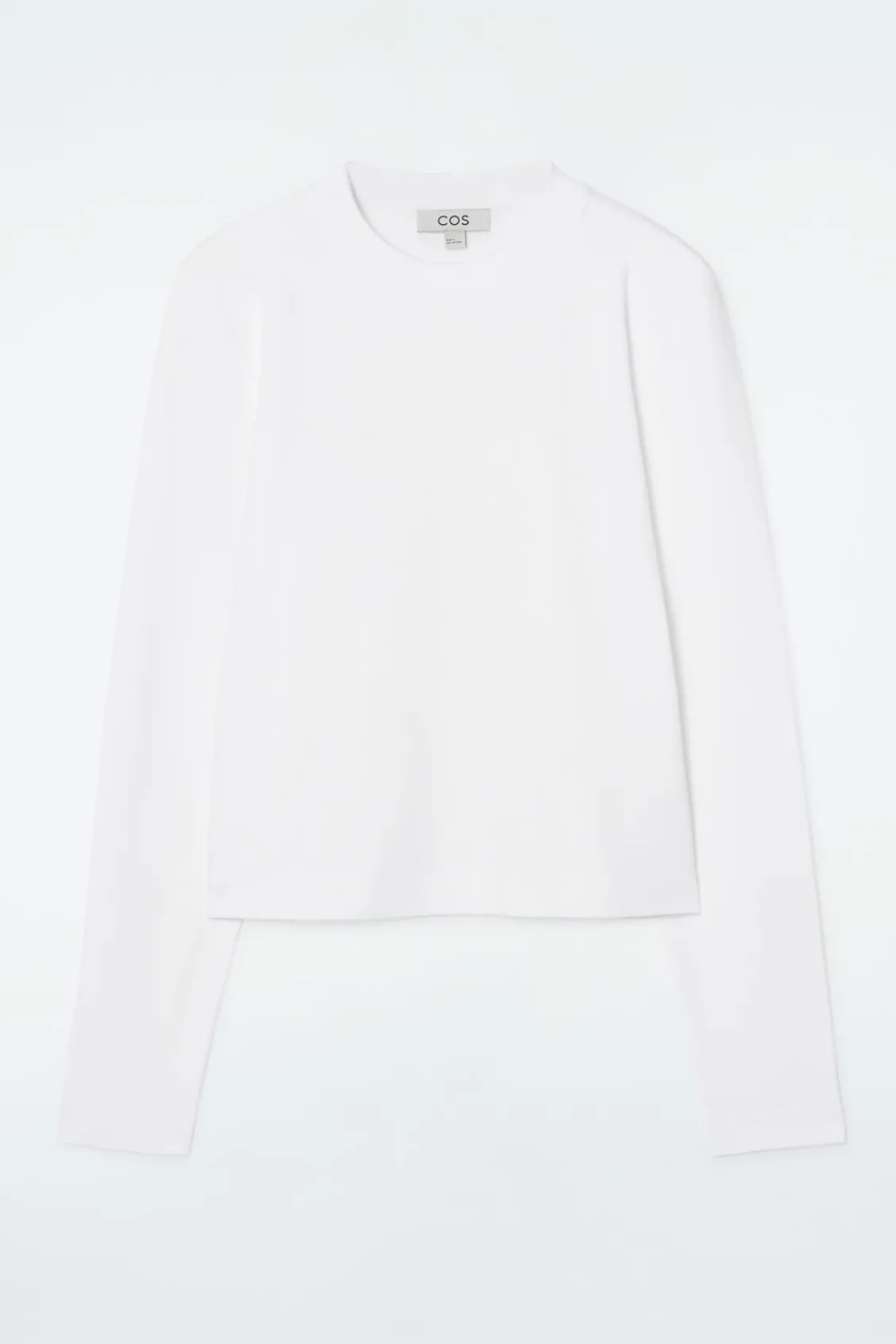 COS CLEAN CUT REGULAR LONG-SLEEVED T-SHIRT-Women T-Shirts | Tops