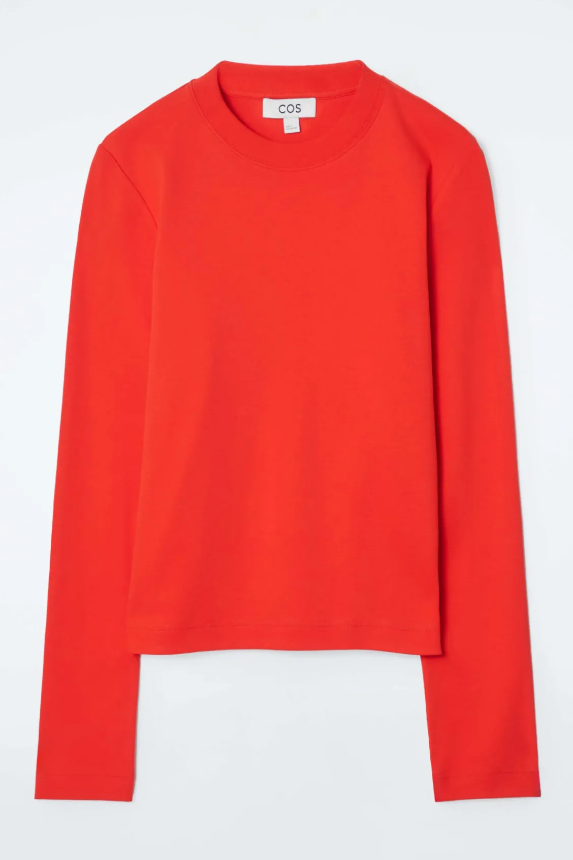 COS CLEAN CUT REGULAR LONG-SLEEVED T-SHIRT-Women T-Shirts | Tops