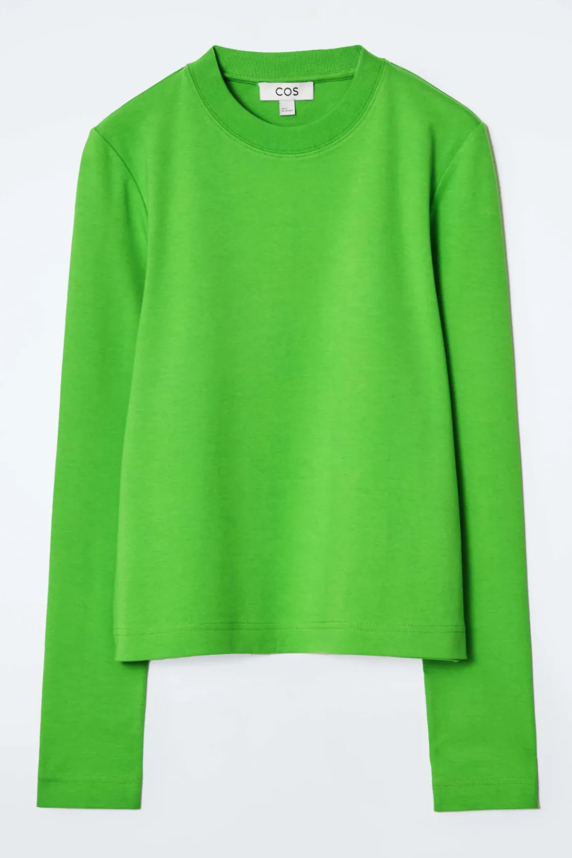 COS CLEAN CUT REGULAR LONG-SLEEVED T-SHIRT-Women T-Shirts | Tops