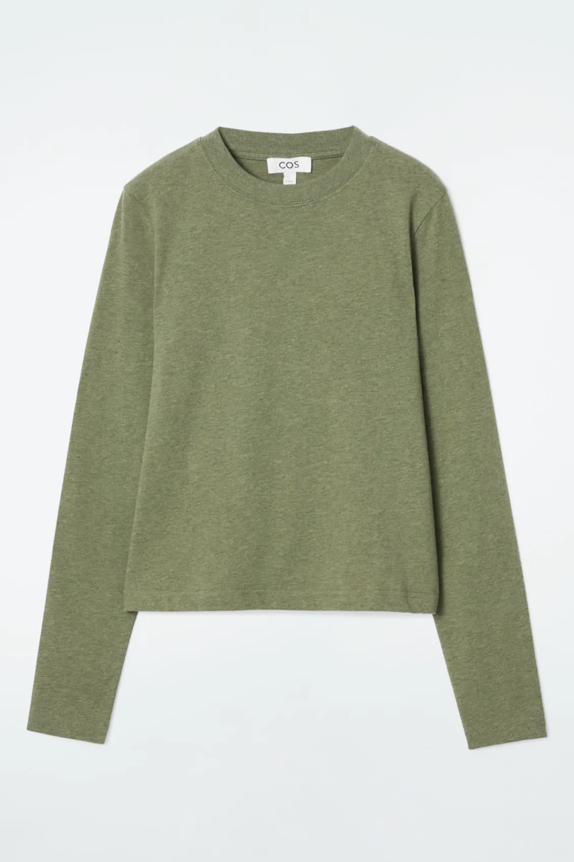 COS CLEAN CUT REGULAR LONG-SLEEVED T-SHIRT-Women T-Shirts | Tops