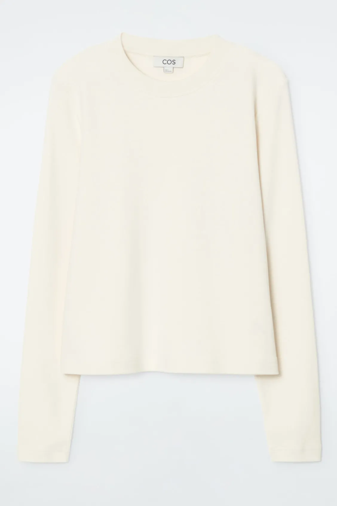 COS CLEAN CUT REGULAR LONG-SLEEVED T-SHIRT-Women T-Shirts | Tops
