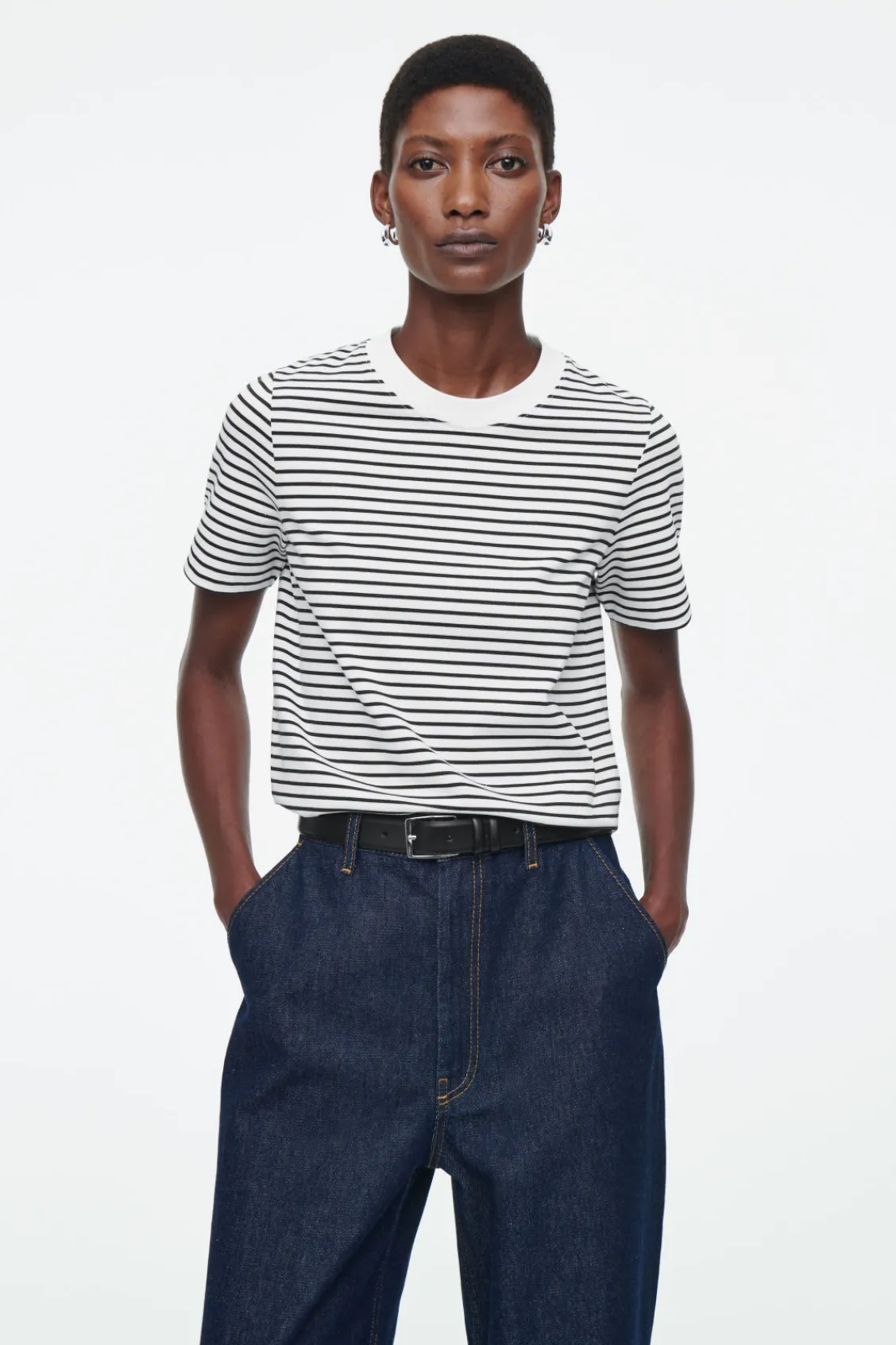 COS CLEAN CUT REGULAR T-SHIRT-Women T-Shirts | Tops
