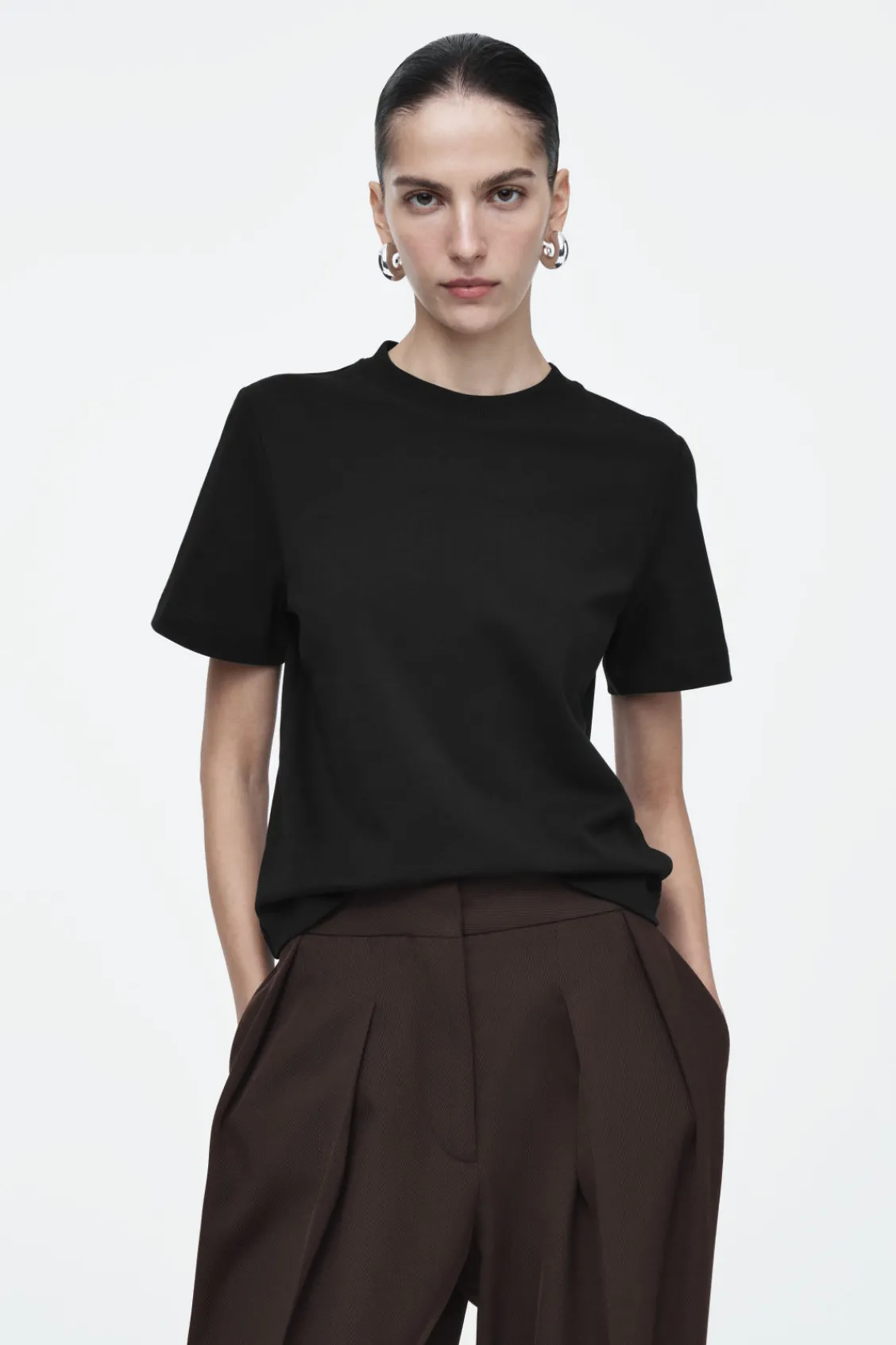 COS CLEAN CUT REGULAR T-SHIRT-Women T-Shirts | Tops